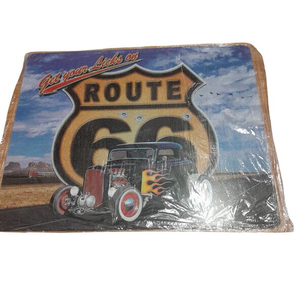 Route 66 Tin Metal Sign America's Mother Road Retro Vintage 16" x 12.5" New - Picture 3 of 3
